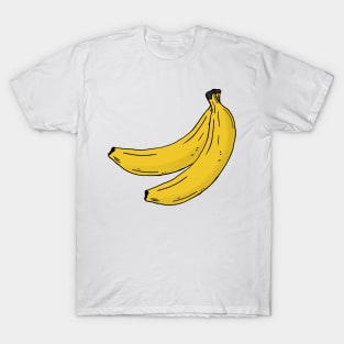 Banana hand drawn fruits summer T-Shirt